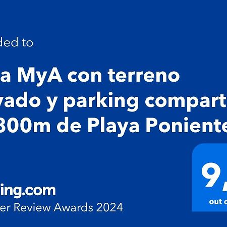 Casa Mya Con Terreno Privado Y Parking Compartido - A 800M De Playa Poniente Villa Benidorm Exteriör bild